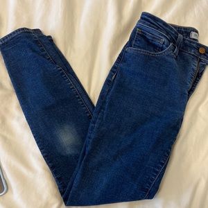 Madewell Curvy High Rise Skinny jeans 27P Larkspur Wash
